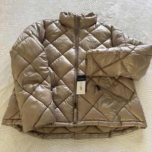 LAUREN Ralph Lauren Womens  Jacket Size XLarge BIRCH Tan Lightweight Zipper New
